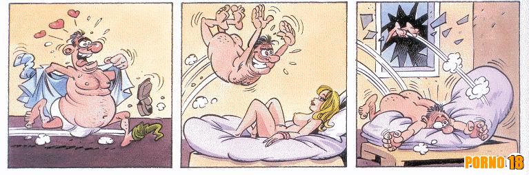 tirinha erótica loira